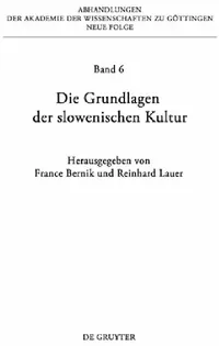 Buy Die Grundlagen der slowenischen Kultur (English, France Bernik | Reinhard Lauer) — BookShops.in