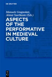 Buy Aspects of the Performative in Medieval Culture (English, Manuele Gragnolati | Almut Suerbaum) — BookShops.in