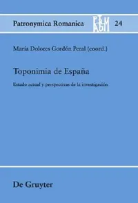 Buy Toponimia de España (English, María Dolores Gordón Peral) — BookShops.in