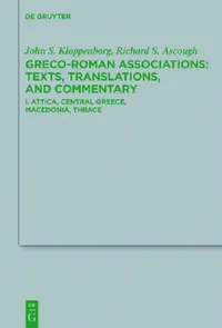 Buy Attica, Central Greece, Macedonia, Thrace (English, John S. Kloppenborg | Richard S. Ascough) — BookShops.in