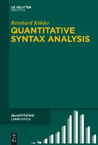 Buy Quantitative Syntax Analysis (English, Reinhard Köhler) — BookShops.in