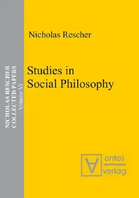 Buy Studies in Social Philosophy (English, Nicholas Rescher) — BookShops.in