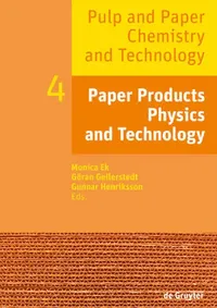 Buy Paper Products Physics and Technology (English, Monica Ek) — BookShops.in