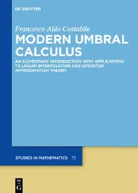 Buy Modern Umbral Calculus (English, Francesco Aldo Costabile) — BookShops.in