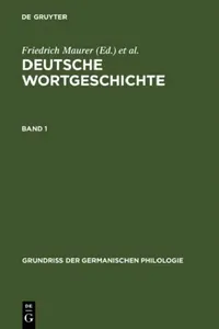 Buy Deutsche Wortgeschichte. Band 1 (English, Friedrich Maurer | Friedrich Stroh) — BookShops.in