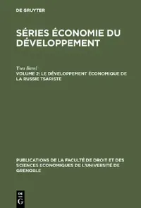 Buy Le développement économique de la Russie tsariste (English, Yves Barel) — BookShops.in
