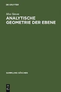 Buy Analytische Geometrie der Ebene (English, Max Simon) — BookShops.in