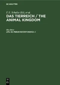 Buy Pseudoscorpionidea II: Subord. C. Cheliferinea: 2 by Max Beier - De Gruyter German Paperback Reprint 2019 — BookShops.in