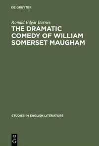 Buy The Dramatic Comedy of William Somerset Maugham (English, Ronald Edgar Barnes) — BookShops.in