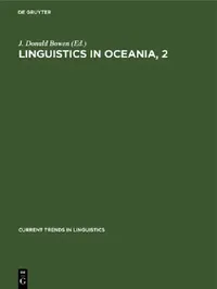 Buy Linguistics in Oceania, 2 (English, J. Donald Bowen) — BookShops.in