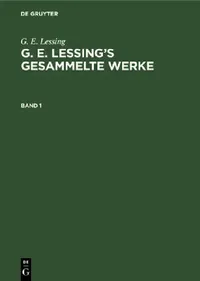 Buy G. E. Lessing (English, Gotthold Ephraim Lessing) — BookShops.in