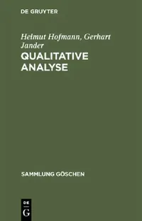 Buy Qualitative Analyse (English, Helmut Hofmann | Gerhart Jander) — BookShops.in