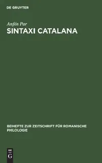 Buy Sintaxi Catalana (English, Anfós Par) — BookShops.in