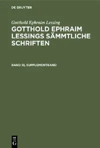 Buy Gotthold Ephraim Lessing (English, Karl Lachmann | Gotthold Ephraim Lessing) — BookShops.in