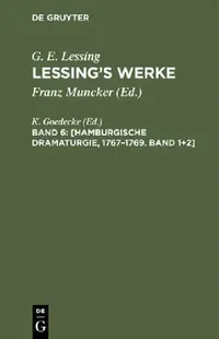 Buy [Hamburgische Dramaturgie, 1767-1769. Band 1]2] (English, K. Goedecke) — BookShops.in