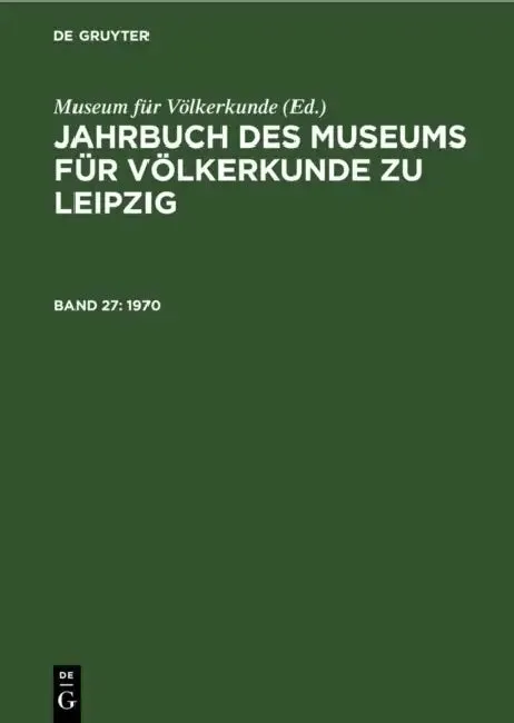 1970 (English, Museum Für Völkerkunde)