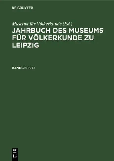 1972 (English, Museum Für Völkerkunde)