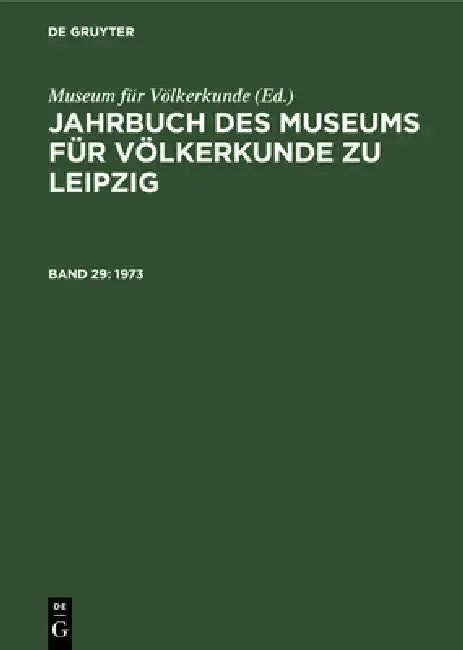 1973 (English, Museum Für Völkerkunde)