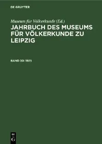 Buy 1975 (English, Museum Für Völkerkunde) — BookShops.in