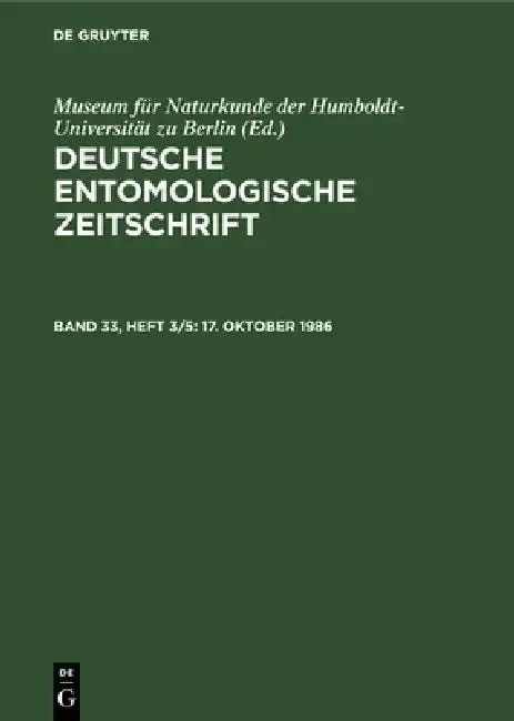 17. Oktober 1986 (English, Museum Für Naturkunde Der Humboldt-Unive | H. -J Hannemann)