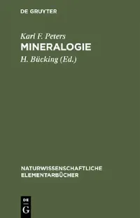 Buy Mineralogie (English, Karl F. Peters | H. Bücking) — BookShops.in