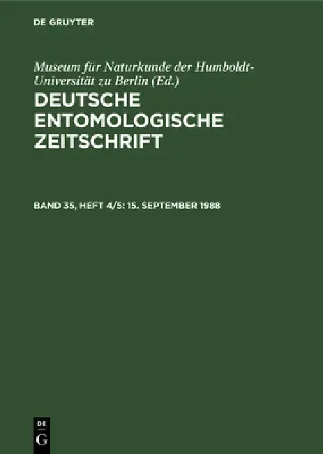 9/15/88 (English, Museum Für Naturkunde Der Humboldt-Unive | H. -J Hannemann)