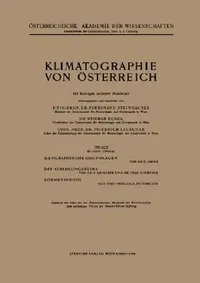 Buy Klimatographie Von Österreich (English, F. Steinhauser | F. Steinhauser | O. Eckel) — BookShops.in