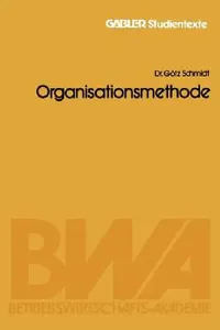 Buy Organisationsmethode by Rolf Heyen (Gabler, 1980, German Hardcover) – Business & Finance Economics Textbook for Higher Education Students — BookShops.in