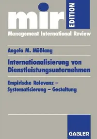 Buy Internationalisierung Von Dienstleistungsunternehmen (English, Angelo M. Mößlang) — BookShops.in