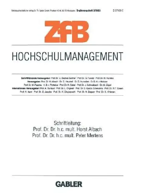 Hochschulmanagement (English, Horst Albach | Peter Mertens)