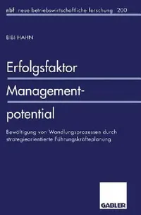 Buy Erfolgsfaktor Managementpotential (English, Bibi Hahn) — BookShops.in