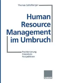 Buy Human Resource Management Im Umbruch (English, Thomas Sattelberger) — BookShops.in