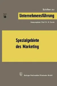 Buy Spezialgebiete Des Marketing (English, Prof Dr H. Jacob) — BookShops.in