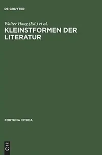 Buy Kleinstformen der Literatur (English, Walter Haug | Burghart Wachinger) — BookShops.in