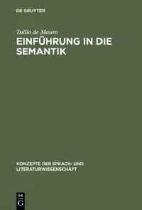 Buy Einführung in die Semantik (English, Tullio De Mauro | Peter Jaritz | Jürgen Ziegler) — BookShops.in