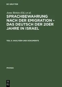 Buy Analysen und Dokumente (English, Anne Betten | Miryam Du-Nour | Monika Dannerer) — BookShops.in