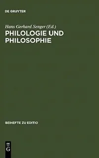 Buy Philologie und Philosophie (English, Hans Gerhard Senger) — BookShops.in