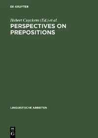 Buy Perspectives on Prepositions (English, Hubert Cuyckens | Günter Radden) — BookShops.in