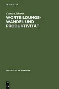 Buy Wortbildungswandel und Produktivität (English, Carmen Scherer) — BookShops.in
