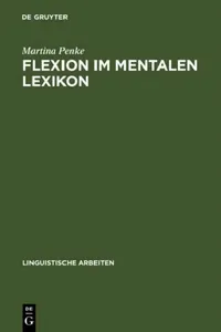 Buy Flexion im mentalen Lexikon (English, Martina Penke) — BookShops.in