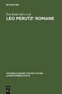 Buy Leo Perutz' Romane (English, Tom Kindt | Jan Christoph Meister) — BookShops.in