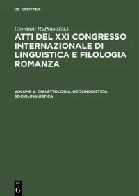 Buy Dialettologia, Geolinguistica, Sociolinguistica (English, Giovanni Ruffino) — BookShops.in