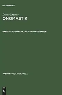 Buy Onomastik, Band IV, Personennamen und Ortsnamen (English, Thorsten Andersson) — BookShops.in