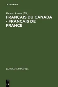 Buy Français du Canada - Français de France (English, Thomas Lavoie) — BookShops.in