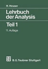 Buy Lehrbuch Der Analysis (English, Harro Heuser) — BookShops.in