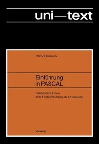 Buy Einführung in Pascal (English, Harry Feldmann) — BookShops.in