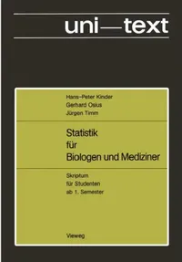 Buy Statistik Für Biologen Und Mediziner (English, Hans-Peter Kinder) — BookShops.in