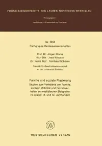 Buy Familie Und Soziale Plazierung (English, Jürgen Kocka) — BookShops.in
