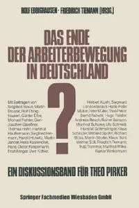 Buy Das Ende Der Arbeiterbewegung in Deutschland? (English, Siegfried Braun | Kenneth A. Loparo | Rolf Ebbighausen) — BookShops.in