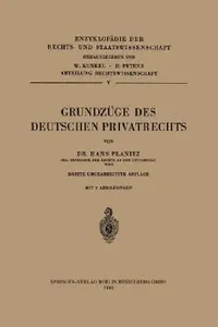 Buy Grundzüge Des Deutschen Privatrechts (English, Hans Planitz) — BookShops.in